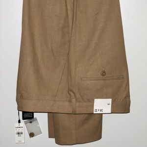 Men’s Express Slim Tan Suit Pants - 34w x 32l - Brand New w/Tags